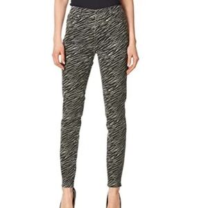 NWOT PAIGE Women's Hoxton High Rise Ultra Skinny Jean Zebra Stripe size 25